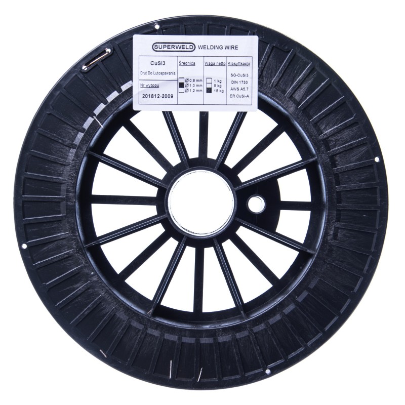 Drut do lutospawania CuSi3 1,0mm 15kg SUPERWELD