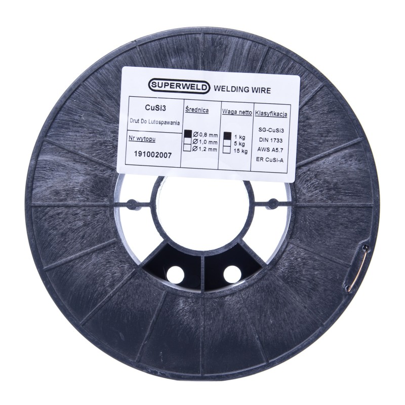Drut do lutospawania CuSi3 0.8mm 1kg SUPERWELD