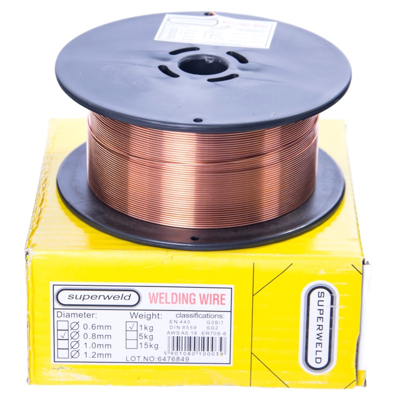 Drut spawalniczy SUPERWELD SG2 0.8 1kg 