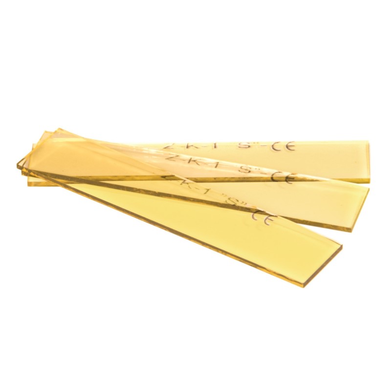 SZKŁO SPAWALNICZE ANTYODPRYSKOWE ZÓŁTE 100x20 MM 