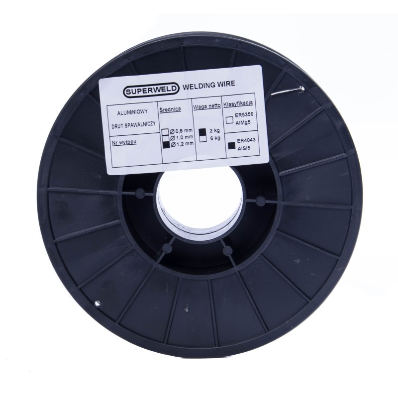  Drut spawalniczy MIG aluminiowy AlSi5 1,2mm 2kg SUPERWELD