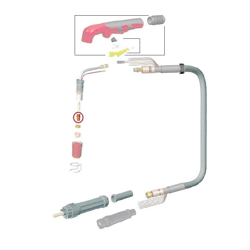 ELEKTRODA PLAZMY UCHWYTU PT-31 LONG MAGNUM 