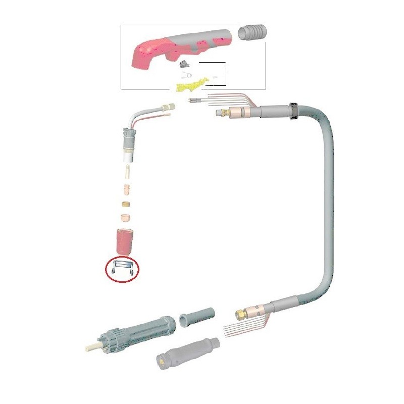 Wózek cyrkla uchwytu plazmy A-81 / S-75 MAGNUM