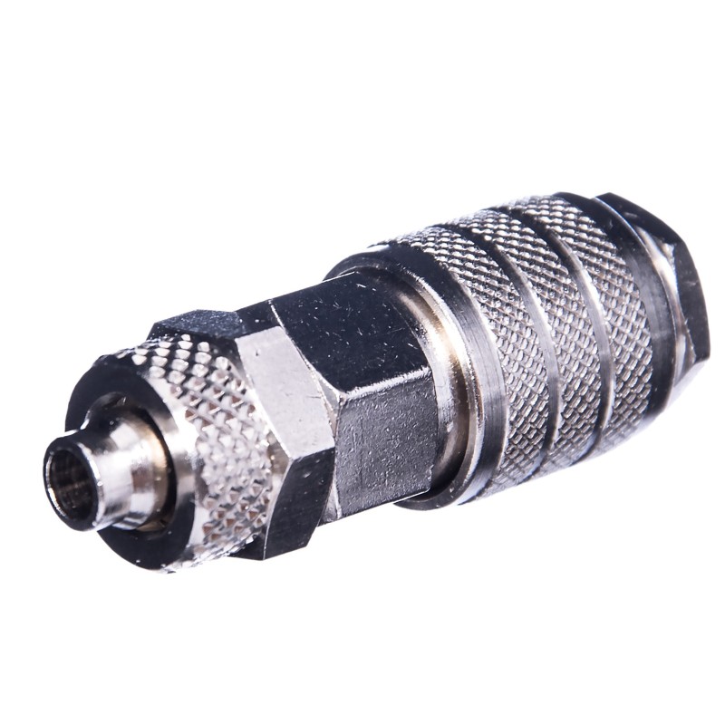 Szybkozłącze pneumatyczne niklowane typ 21 na wąż 8X6 mm