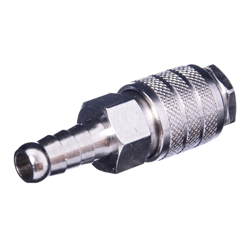 Szybkozłącze pneumatyczne niklowane typ 21 na wąż 8 mm