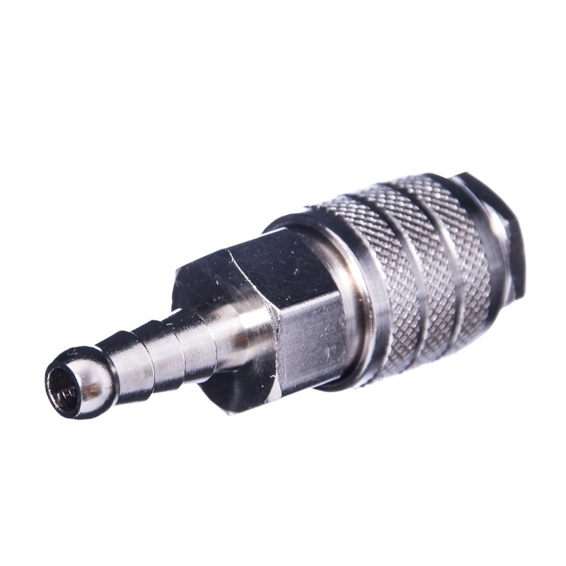 Szybkozłącze pneumatyczne niklowane typ 21 na wąż 6 mm