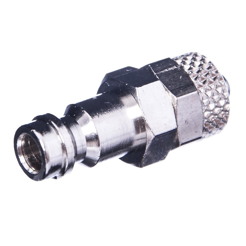 Wtyczka pneumatyczna niklowana typ 21 na wąż 6X4 mm