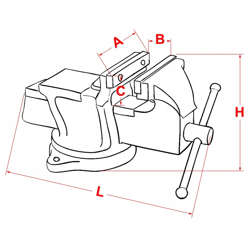 Imadło obrotowe MAGNUM TOP-125-DUTH