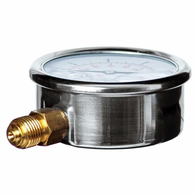 MANOMETR GLICERYNOWY 63 MM DOLNY 0-40 BAR G1/4"