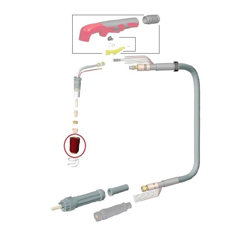 Osłona dyszy do uchwytu plazmy CB-50/LT-50 MAGNUM