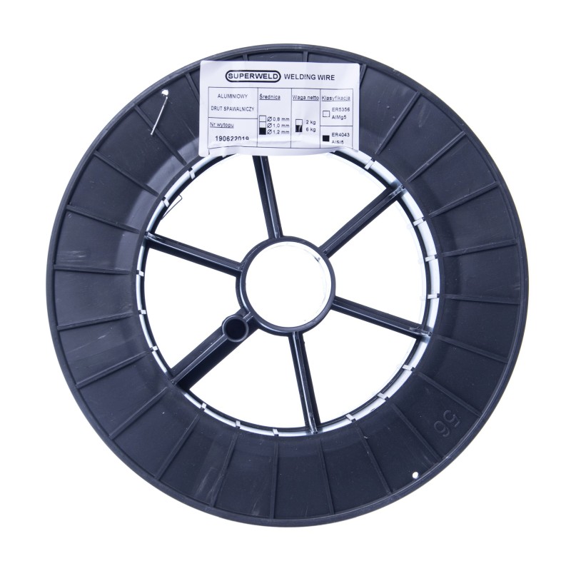 Drut spawalniczy MIG do aluminium 4043 AlSi5 1,2mm 7kg SUPERWELD