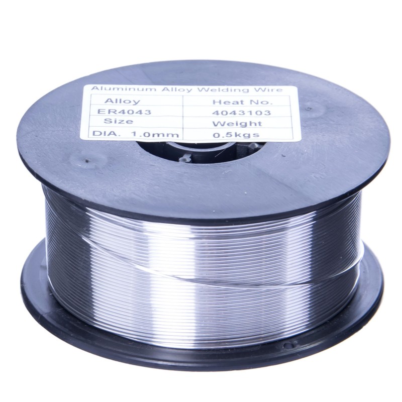 Drut spawalniczy MIG aluminiowy 4043 AlSi5 1,0mm 0,5kg SUPERWELD