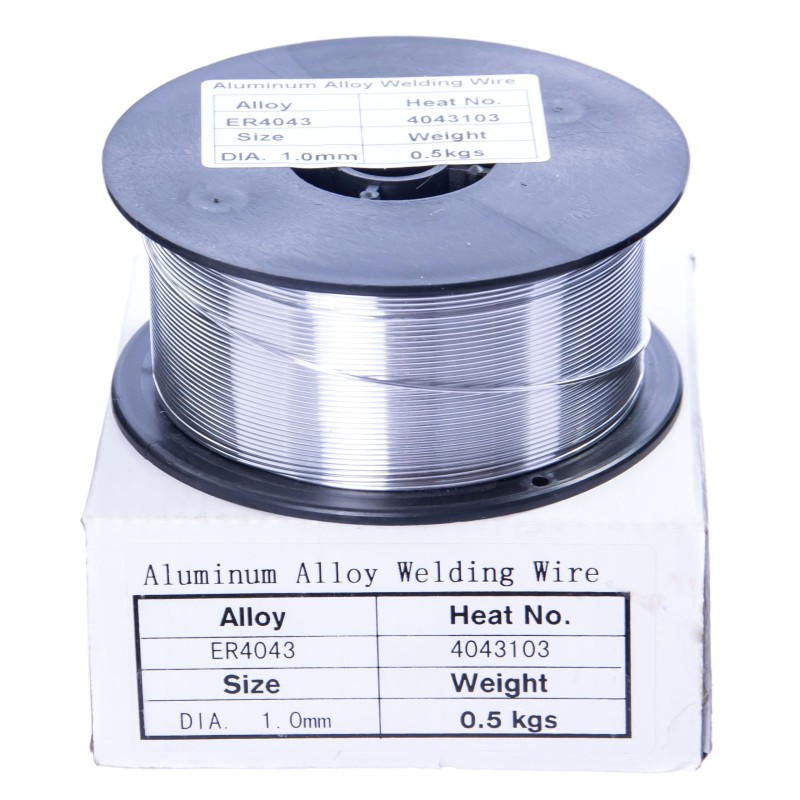 Drut spawalniczy MIG aluminiowy 4043 AlSi5 1,0mm 0,5kg SUPERWELD