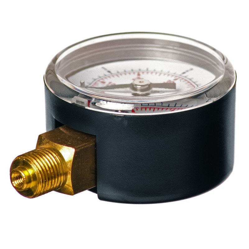 MANOWAKUOMETR 63 MM -1 DO 9 BAR Z PRZYŁĄCZEM DOLNYM G1/4"