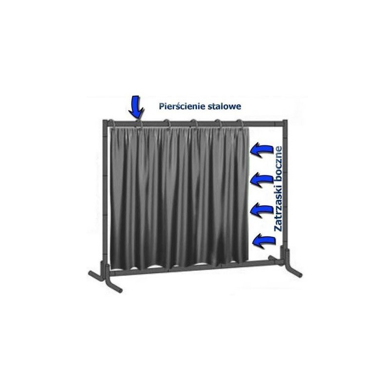 ZESTAW KURTYN LAMELI SPAWALNICZYCH ZE STELAŻEM MAGNUM 620 CM ZES. 5
