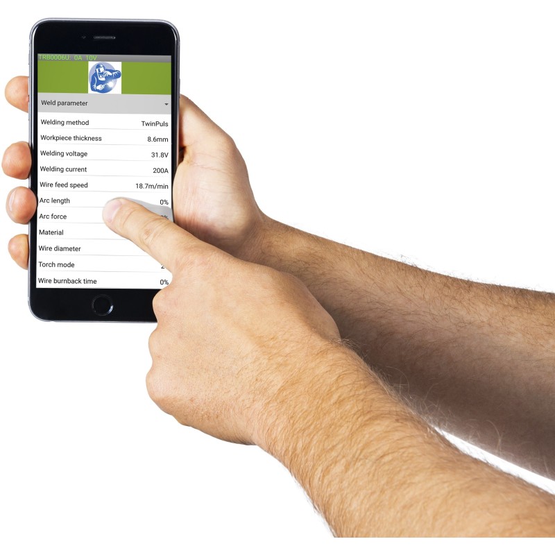 Półautomat spawalniczy MIG/MAG 223 LCD DUAL PULS SYNERGIA wyposażony w zdalne sterowanie poprzez Wi-Fi 