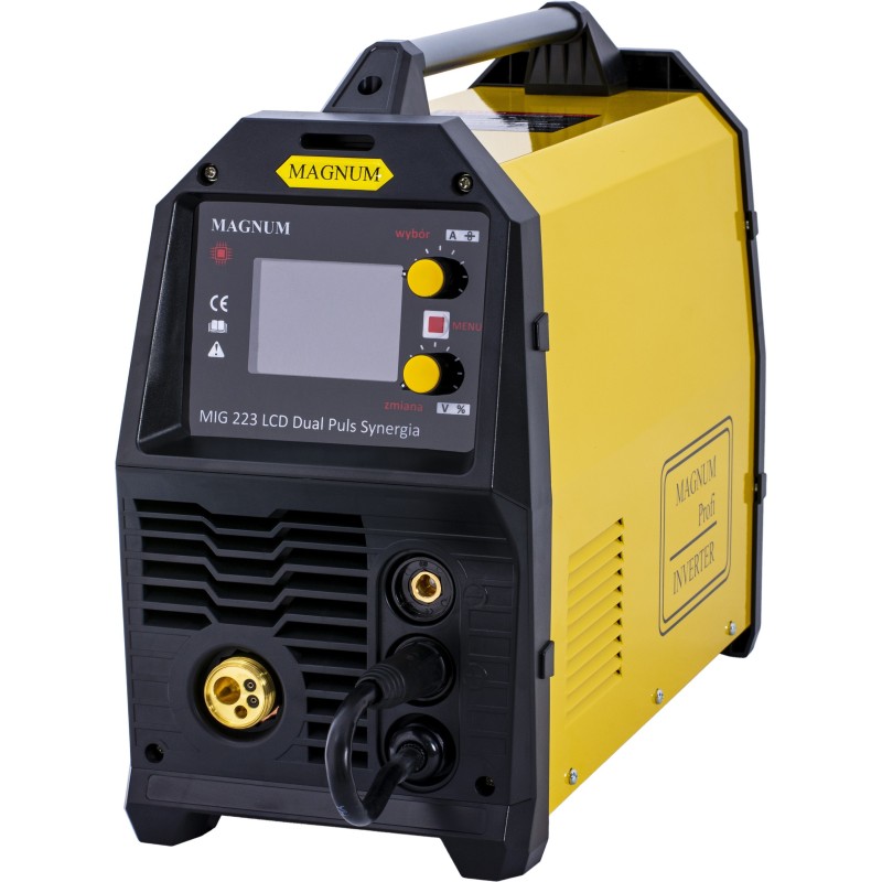 Półautomat spawalniczy MIG/MAG 223 LCD DUAL PULS SYNERGIA wyposażony w zdalne sterowanie poprzez Wi-Fi 