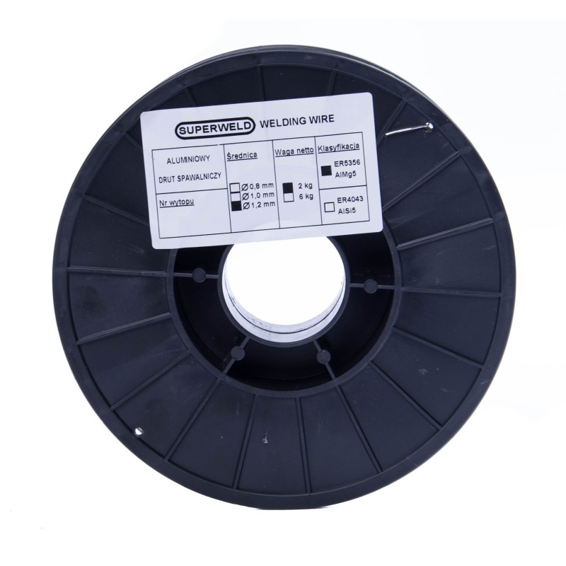Drut spawalniczy MIG aluminiowy AlMg5 1,2mm 2kg SUPERWELD