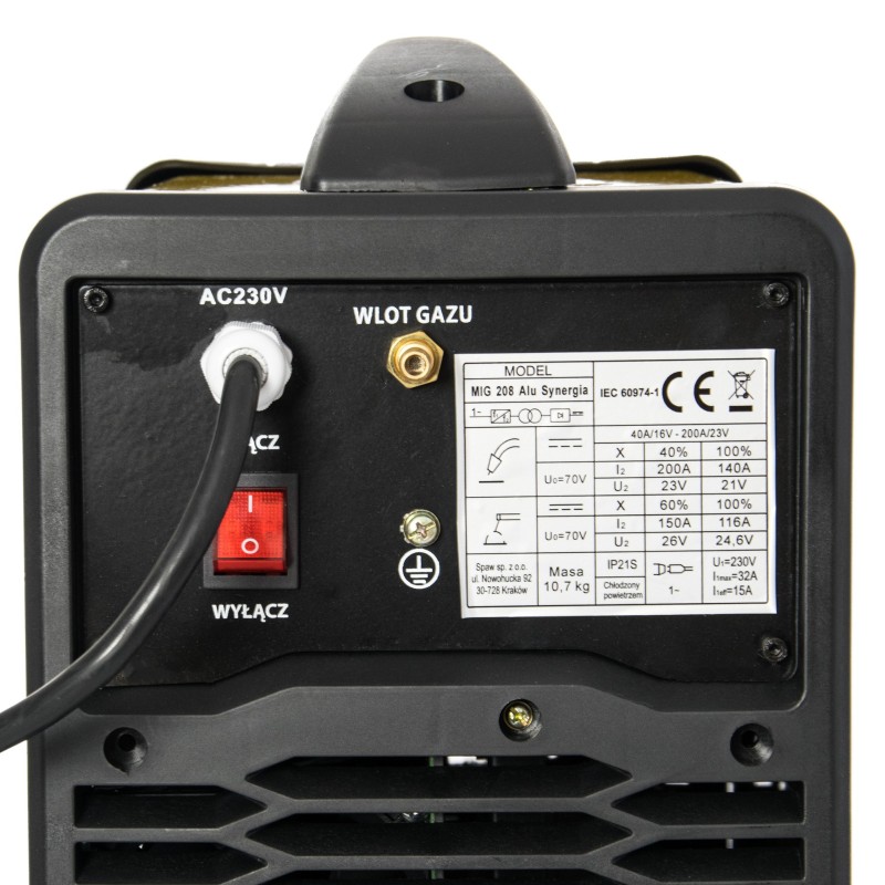 Półautomat spawalniczy MAGNUM MIG/MAG 208 ALU SYNERGIA