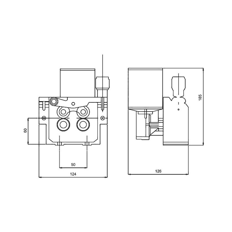Podajnik drutu 4-rolkowy 24V DC prawy Magnum 4x4 MIG/MAG