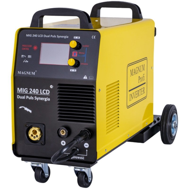 PÓŁAUTOMAT INVERTER MAGNUM MIG 240 DUAL PULS LCD 