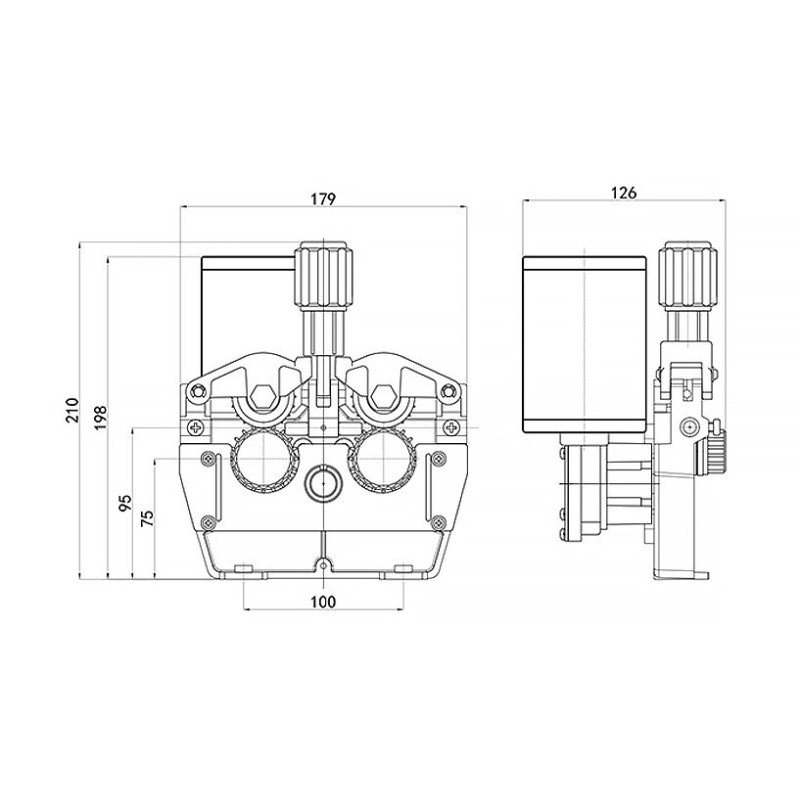 Podajnik drutu 4-rolkowy 24V DC lewy Magnum 4x4 MIG/MAG