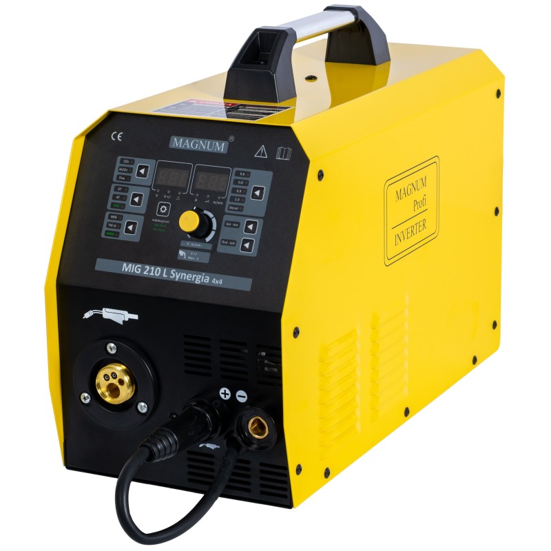 Spawarka inwertorowa Magnum MIG 210L Synergia 4x4 200A/60% MMA MB15/3m