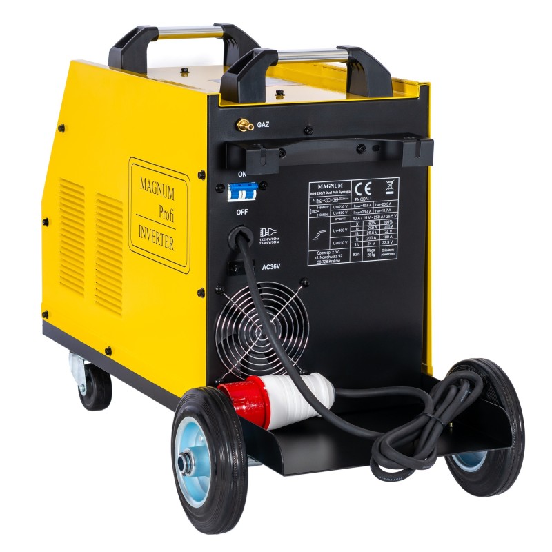 Spawarka inwerterowa MAGNUM MIG250/2 Dual Puls  Synergia 230/400V, 200/250A