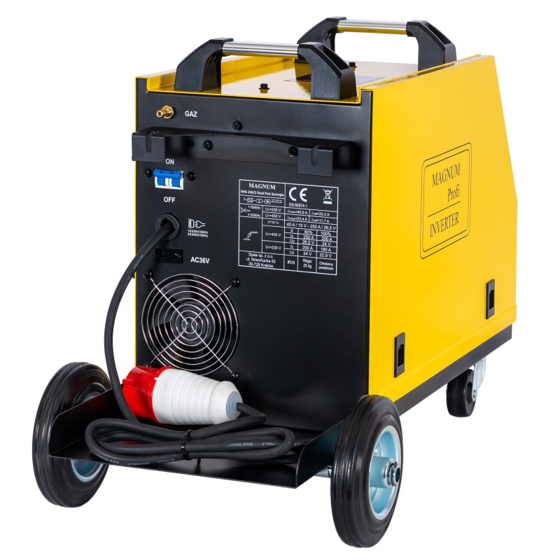 Spawarka inwerterowa MAGNUM MIG250/2 Dual Puls  Synergia 230/400V, 200/250A