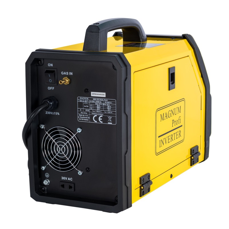 Spawarka inwerterowa Magnum MIG 223 Dual Puls Synergia 200A MB24 3m 