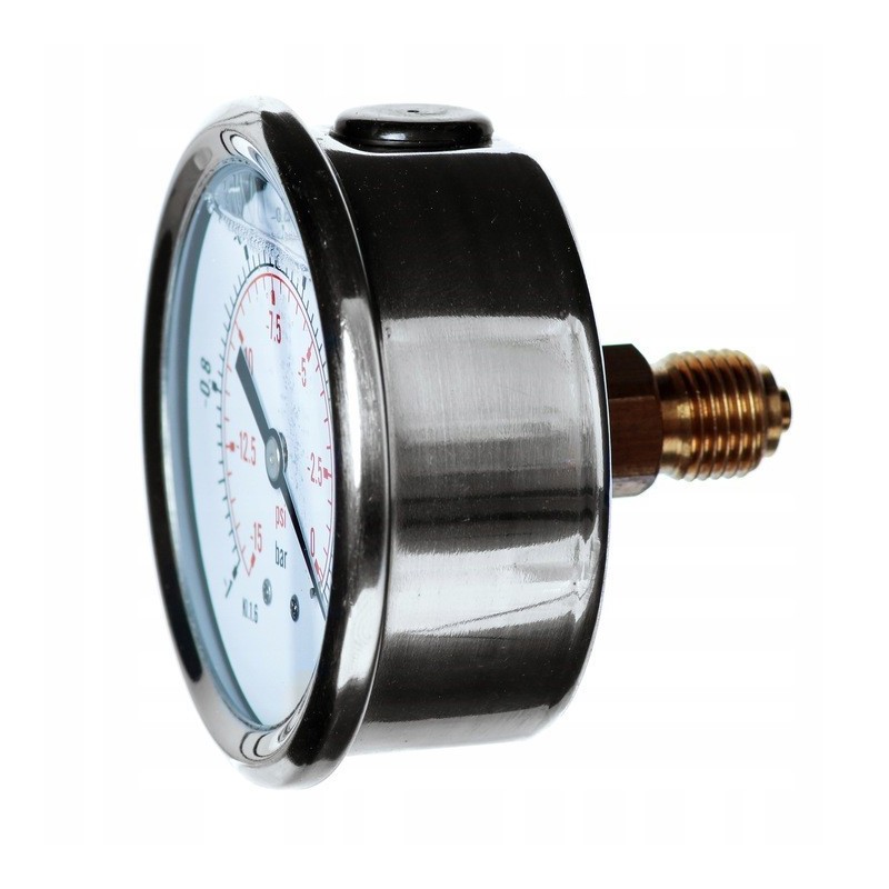 WAKUOMETR GLICERYNOWY 63 MM -1 DO 0 BAR TYLNY G1/4"