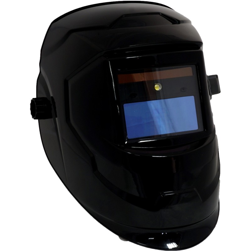 Przyłbica automatyczna MAGNUM IRON LIGHT CZARNA Z LAMPKĄ LED True Color 