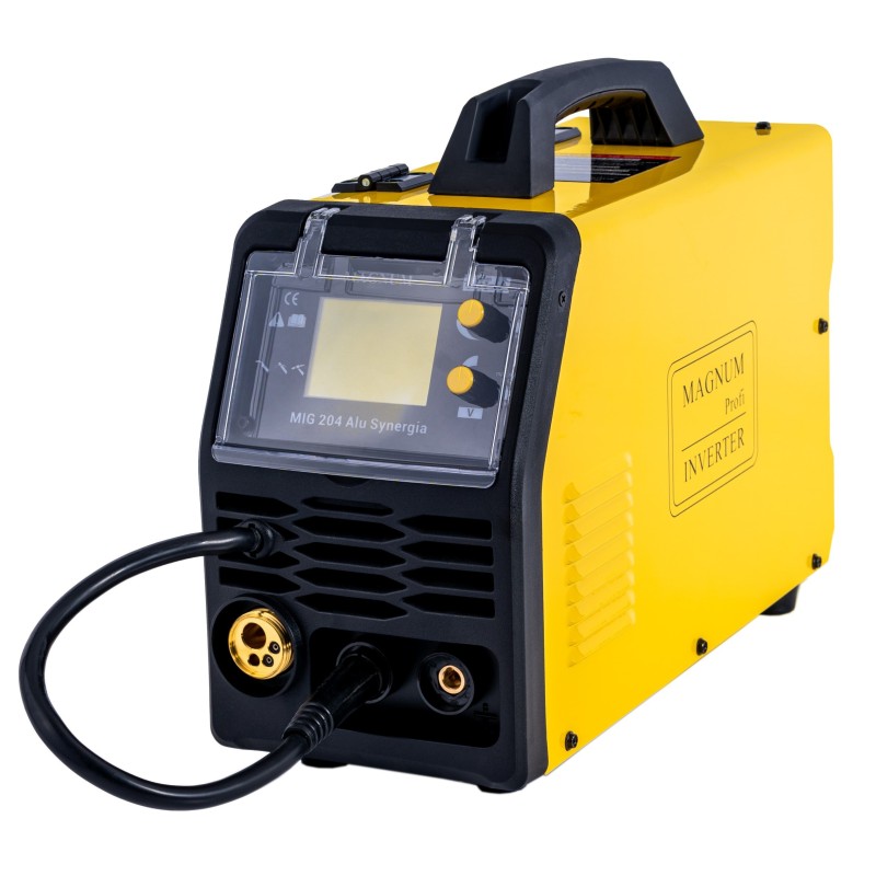 Kompaktowy półautomat spawalniczy MAGNUM MIG 204 ALU SYNERGIA 230V 200/60%