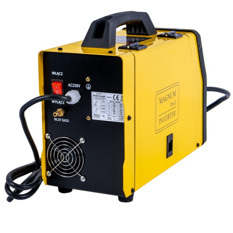 Kompaktowy półautomat spawalniczy MAGNUM MIG 204 ALU SYNERGIA 230V 200/60%