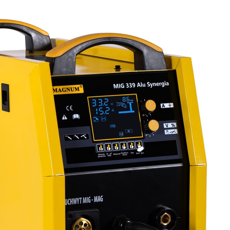 Spawarka inwerterowa Magnum MIG 339 ALU SYNERGIA LCD 315A/60% 400V MB24/3
