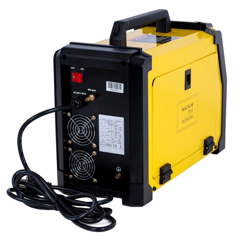 Spawarka inwerterowa MAGNUM MIG 212 ALU CU SYNERGIA 200A/60%, MB15 3m