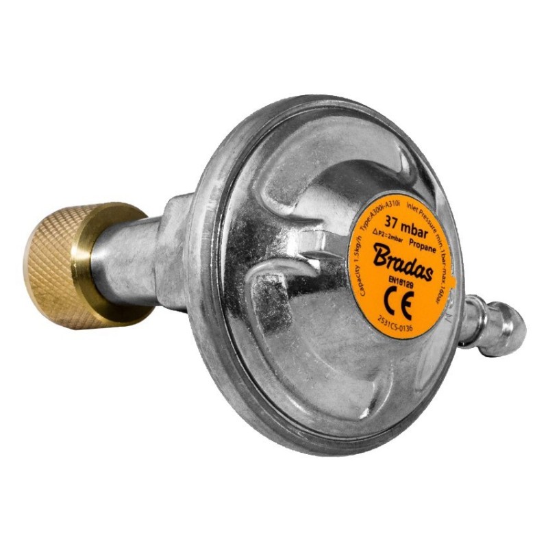 Reduktor kątowy butlowy do butli turystycznych Bradas RG A310-299