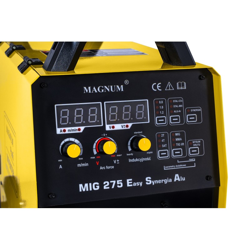 Spawarka inwerterowa MAGNUM MIG 275 EASY SYNERGIA ALU PULS 280A/60% 