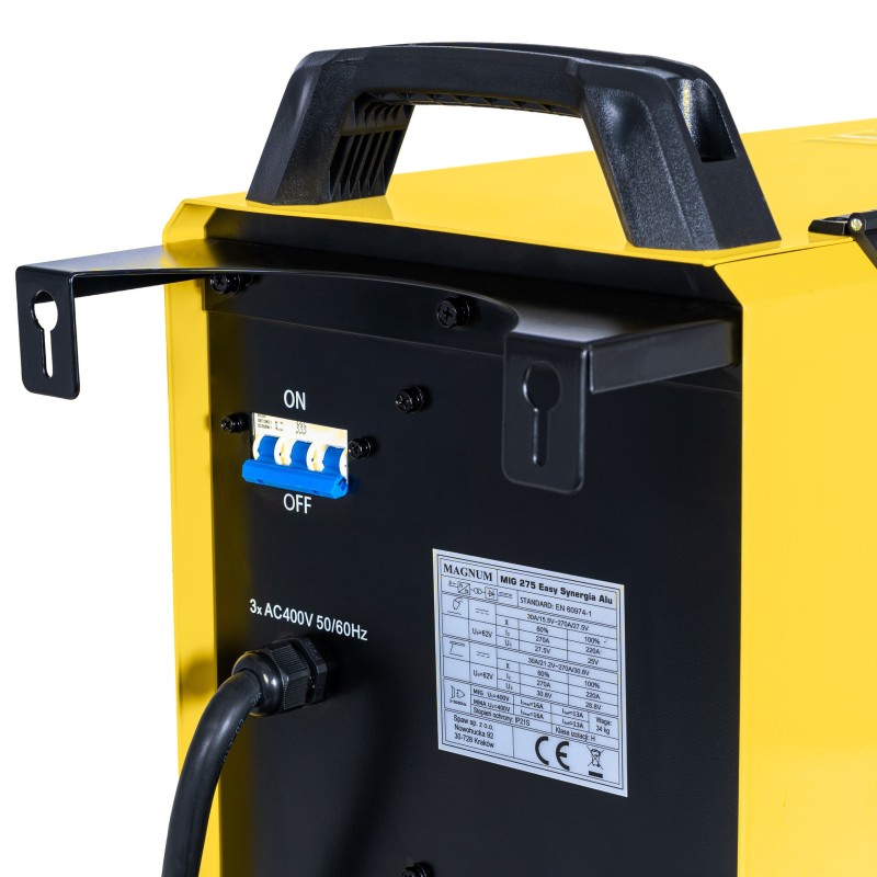 Spawarka inwerterowa MAGNUM MIG 275 EASY SYNERGIA ALU PULS 280A/60% 