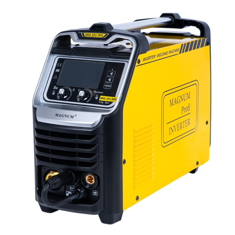Półautomat spawalniczy MAGNUM MIG 221 DUAL PULS SYNERGIA 4x4 MMA 200A/60%