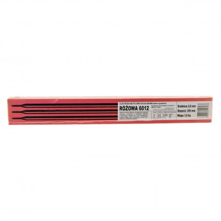 Elektrody spawalnicze rutylowo-celulozowe 6012 2,0/350/1,0kg różowe