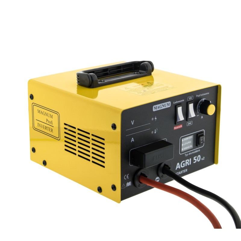 Prostownik inwerterowy MAGNUM AGRI 50 V2 STARTER 12/24V ROZRUCH 120A