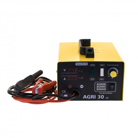 Prostownik inwerterowy MAGNUM AGRI 30 V2 12/24V 30A 230V PB/AGM-GEL/LiFePO4