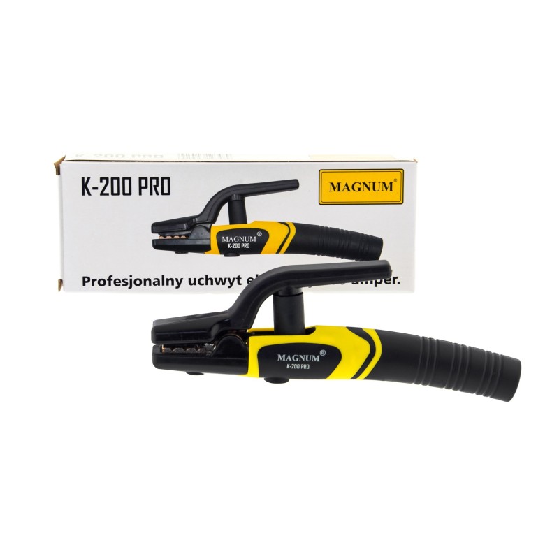 Uchwyt elektrody ergonomiczny K-200 PRO 200A MAGNUM PROFESJONALNY 