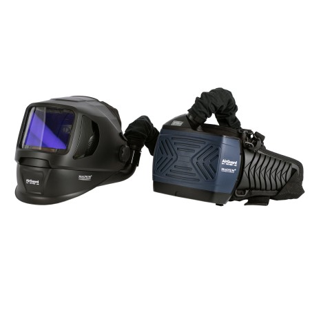 PRZYŁBICA SAMOŚCIEMNIAJĄCA Z NAWIEWEM MAGNUM AIRGUARD PRO 9000 + TORBA