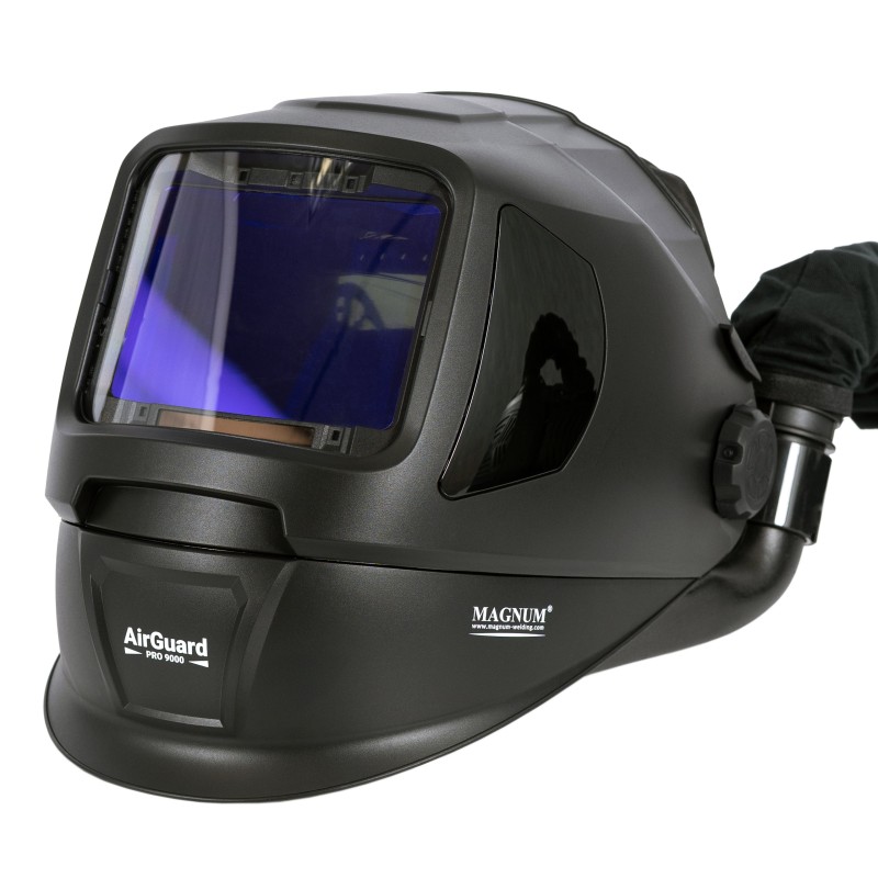 PRZYŁBICA SAMOŚCIEMNIAJĄCA Z NAWIEWEM MAGNUM AIRGUARD PRO 9000 + TORBA