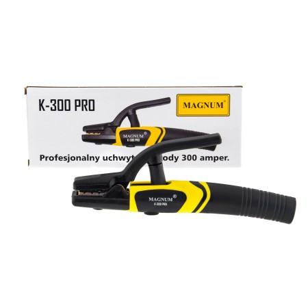 Uchwyt elektrody ergonomiczny K-300 PRO 300A MAGNUM PROFESJONALNY 