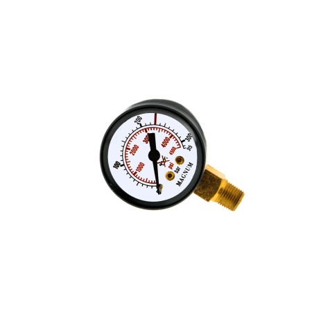MANOMETR BUTLOWY AR/CO2 M40R 0-315 bar gwint 1/8"metalowa obudowa, MAGNUM