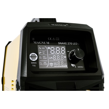 MAGNUM Snake 270 LED V2 Spawarka MMA/TIG 250A 400V IGBT Lekka Profesjonalna