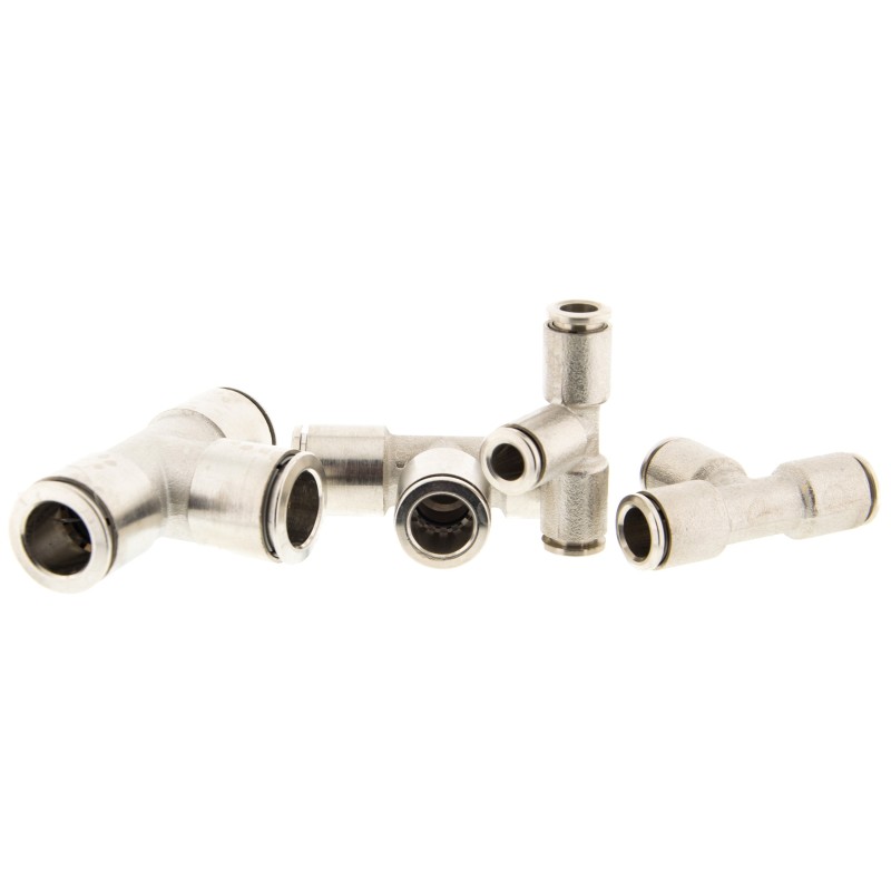 ZŁĄCZKA WTYKOWA TRÓJNIK METALOWY T WĄŻ 8MM SPE06 M